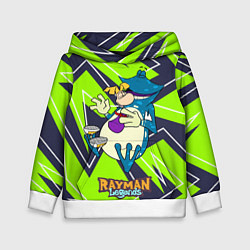 Толстовка-худи детская Rayman and globox, цвет: 3D-белый