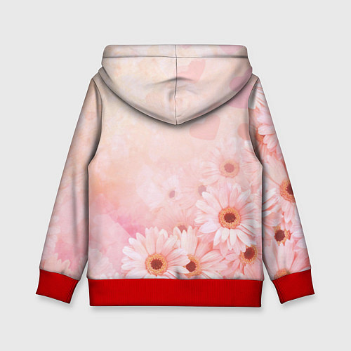 Детская толстовка Самая красивая Алёна / 3D-Красный – фото 2