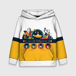 Детская толстовка Yellow Submarine Мультфильм 3D