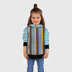 Толстовка-худи детская Полосы выходного дня, цвет: 3D-черный — фото 2