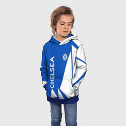 Толстовка-худи детская Челси спорт, цвет: 3D-синий — фото 2