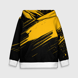 Детская толстовка Black and yellow grunge