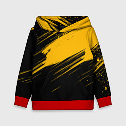 Детская толстовка Black and yellow grunge