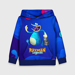Толстовка-худи детская Синий globox Rayman, цвет: 3D-синий