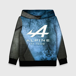 Толстовка-худи детская Формула 1 Alpine F1 Team, цвет: 3D-черный