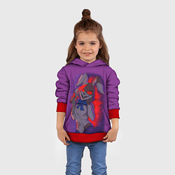 Толстовка-худи детская FNAF Ванесса, цвет: 3D-красный — фото 2