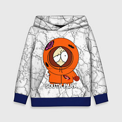 Толстовка-худи детская Мультфильм Южный парк Кенни South Park, цвет: 3D-синий