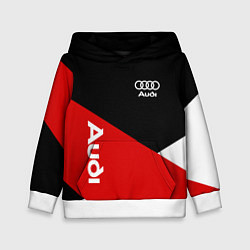 Детская толстовка Audi Ауди Черный Красный Белый