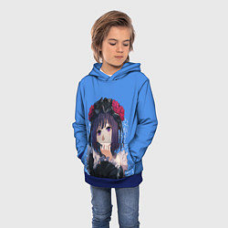 Толстовка-худи детская Cosplay Shizuku Kuroe, цвет: 3D-синий — фото 2