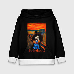 Толстовка-худи детская Эдвард Мунк Крик Брука, цвет: 3D-белый