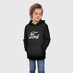 Толстовка-худи детская Ford форд крбон, цвет: 3D-черный — фото 2