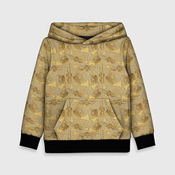 Толстовка-худи детская Медные Духовые Инструменты, цвет: 3D-черный