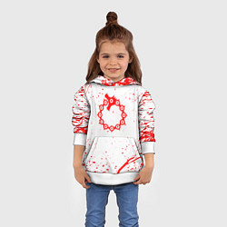 Толстовка-худи детская 7 СМЕРТНЫХ ГРЕХОВ, цвет: 3D-белый — фото 2