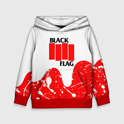 Толстовка-худи детская Black flag, цвет: 3D-красный