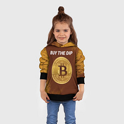 Толстовка-худи детская ПОКУПАЙ ДИП - БИТКОЙН Абстракция, цвет: 3D-черный — фото 2