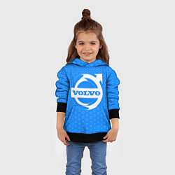 Толстовка-худи детская VOLVO Соты, цвет: 3D-черный — фото 2