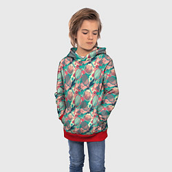 Толстовка-худи детская Ракетки для тенниса, цвет: 3D-красный — фото 2