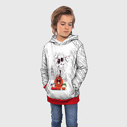 Толстовка-худи детская Южный парк - персонажи мультфильма South Park, цвет: 3D-красный — фото 2