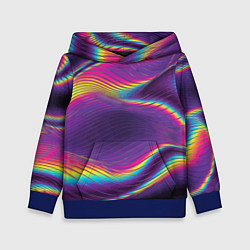 Детская толстовка Neon fashion pattern Wave