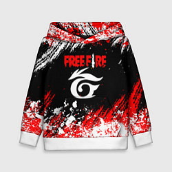 Детская толстовка Free Fire брызги красок