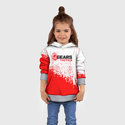 Толстовка-худи детская Gears tactics gameplay, цвет: 3D-меланж — фото 2