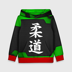 Толстовка-худи детская JUDO GREEN, цвет: 3D-красный