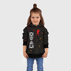 Толстовка-худи детская КС ГО Краска, цвет: 3D-черный — фото 2