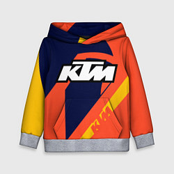 Толстовка-худи детская KTM VINTAGE SPORTWEAR, цвет: 3D-меланж