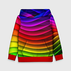 Детская толстовка Color line neon pattern Abstraction Summer 2023