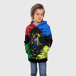 Толстовка-худи детская POPPY PLAYTIME HAGGY WAGGY Mini Huggies, цвет: 3D-черный — фото 2