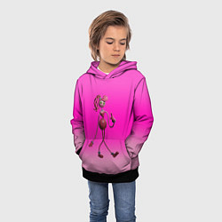 Толстовка-худи детская POPPY PLAYTIME МАМА ДЛИННЫЕ НОГИ, цвет: 3D-черный — фото 2