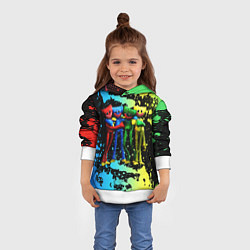 Толстовка-худи детская POPPY PLAYTIME Mini Huggies, цвет: 3D-белый — фото 2