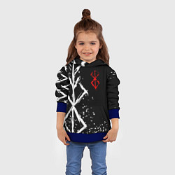 Толстовка-худи детская БЕРСЕРК - КЛЕЙМО ЖЕРТВЫ, цвет: 3D-синий — фото 2