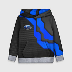 Толстовка-худи детская SUBARU - СУБАРУ ТЕХНОЛОГИЧЕСКАЯ БРОНЯ, цвет: 3D-меланж