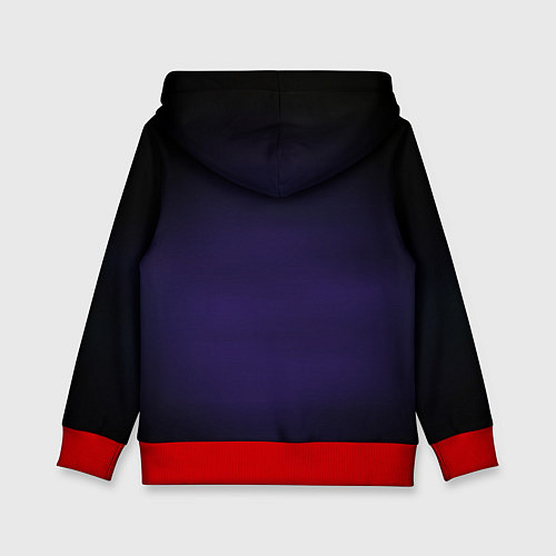 Детская толстовка CHAINSAW MAN on the background of the moon / 3D-Красный – фото 2