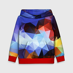 Детская толстовка Абстрактный цветной узор из треугольников Abstract