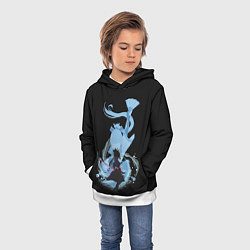 Толстовка-худи детская AYAKA GENSHIN IMPACT, цвет: 3D-белый — фото 2