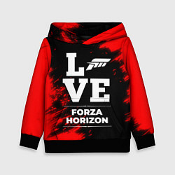 Толстовка-худи детская Forza Horizon Love Классика, цвет: 3D-черный