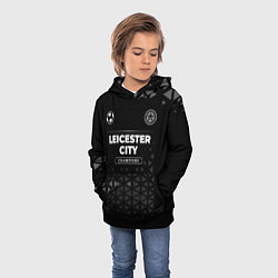 Толстовка-худи детская Leicester City Champions Uniform, цвет: 3D-черный — фото 2