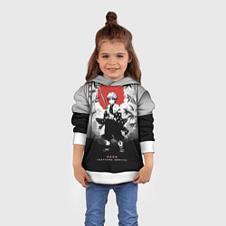 Толстовка-худи детская ЗЕНИЦУ КЛИНОК, РАССЕКАЮЩИЙ ДЕМОНОВ, цвет: 3D-белый — фото 2