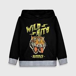 Детская толстовка Горячие хиты лета и тигры