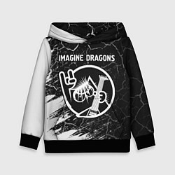 Толстовка-худи детская Imagine Dragons - КОТ - Краски, цвет: 3D-черный