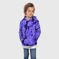 Толстовка-худи детская Хризантемы Сhrysanthemums, цвет: 3D-белый — фото 2