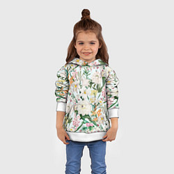 Толстовка-худи детская Цветы Для Невесты, цвет: 3D-белый — фото 2