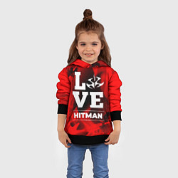 Толстовка-худи детская Hitman Love Классика, цвет: 3D-черный — фото 2