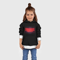Толстовка-худи детская С логотипом Stranger Things, цвет: 3D-белый — фото 2
