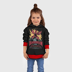 Толстовка-худи детская Stranger Things Demogorgon, цвет: 3D-красный — фото 2