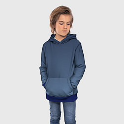 Толстовка-худи детская Gradient Dark Blue, цвет: 3D-синий — фото 2