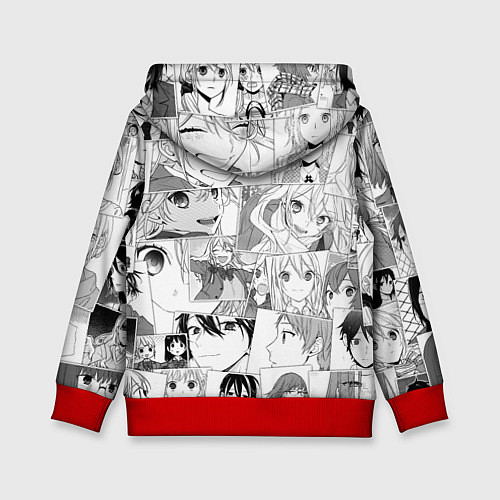 Детская толстовка Horimiya pattern / 3D-Красный – фото 2