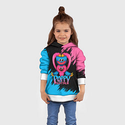 Толстовка-худи детская GAME POPPY PLAYTIME HAGGY WAGGY AND KISSY MISSY, цвет: 3D-белый — фото 2